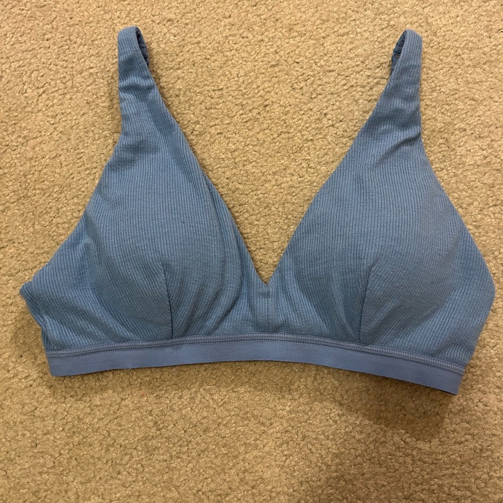 Knix Micro Modal Rib Bralette *Blue*
